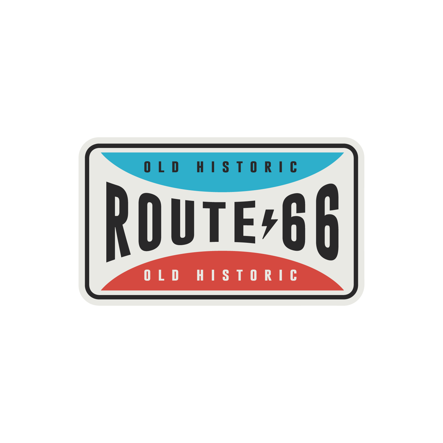 ルート66 オールドプレート (Route-66-Retro Fun Plate)