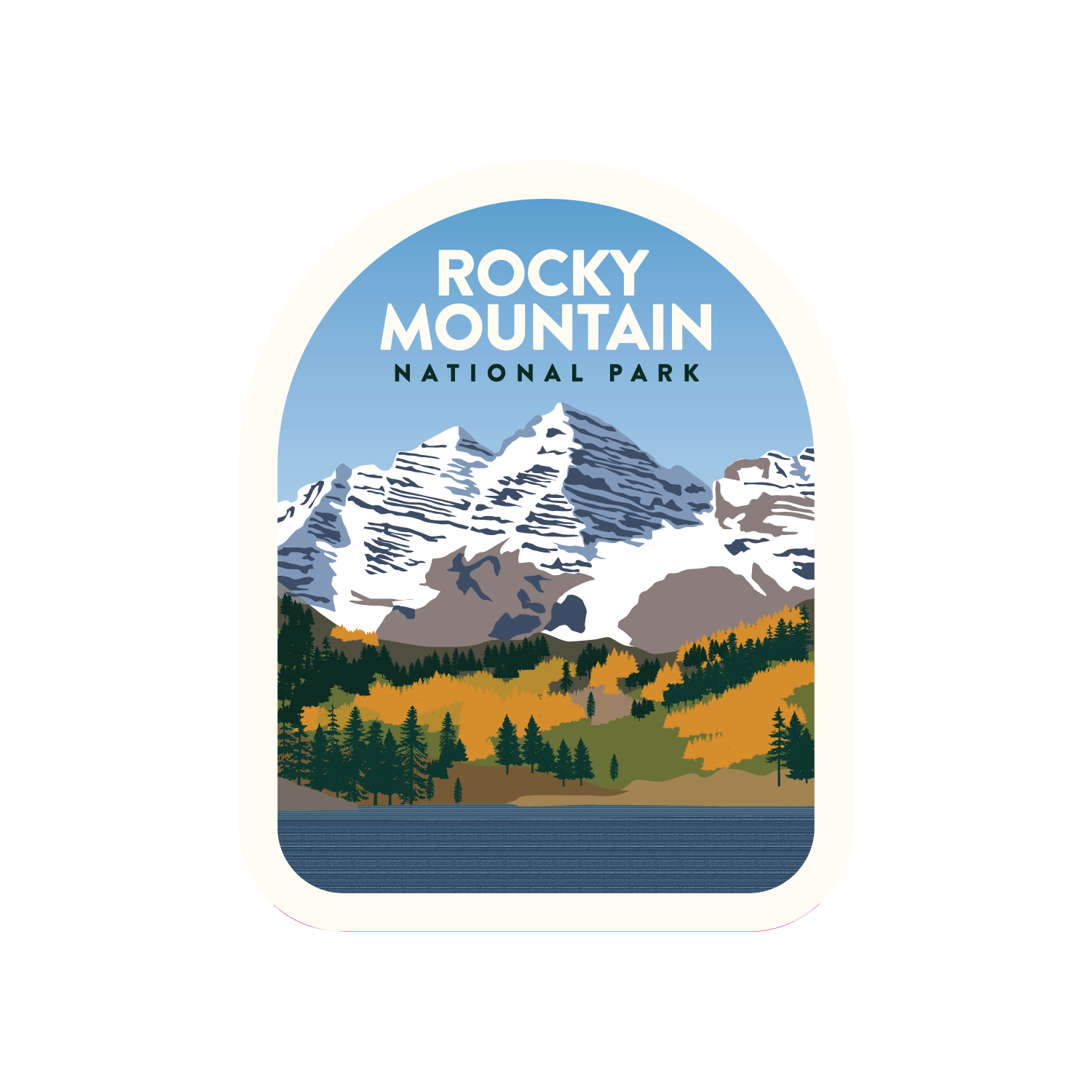 ロッキーマウンテン スノー (Clean NP Badge- Rocky Mountain)
