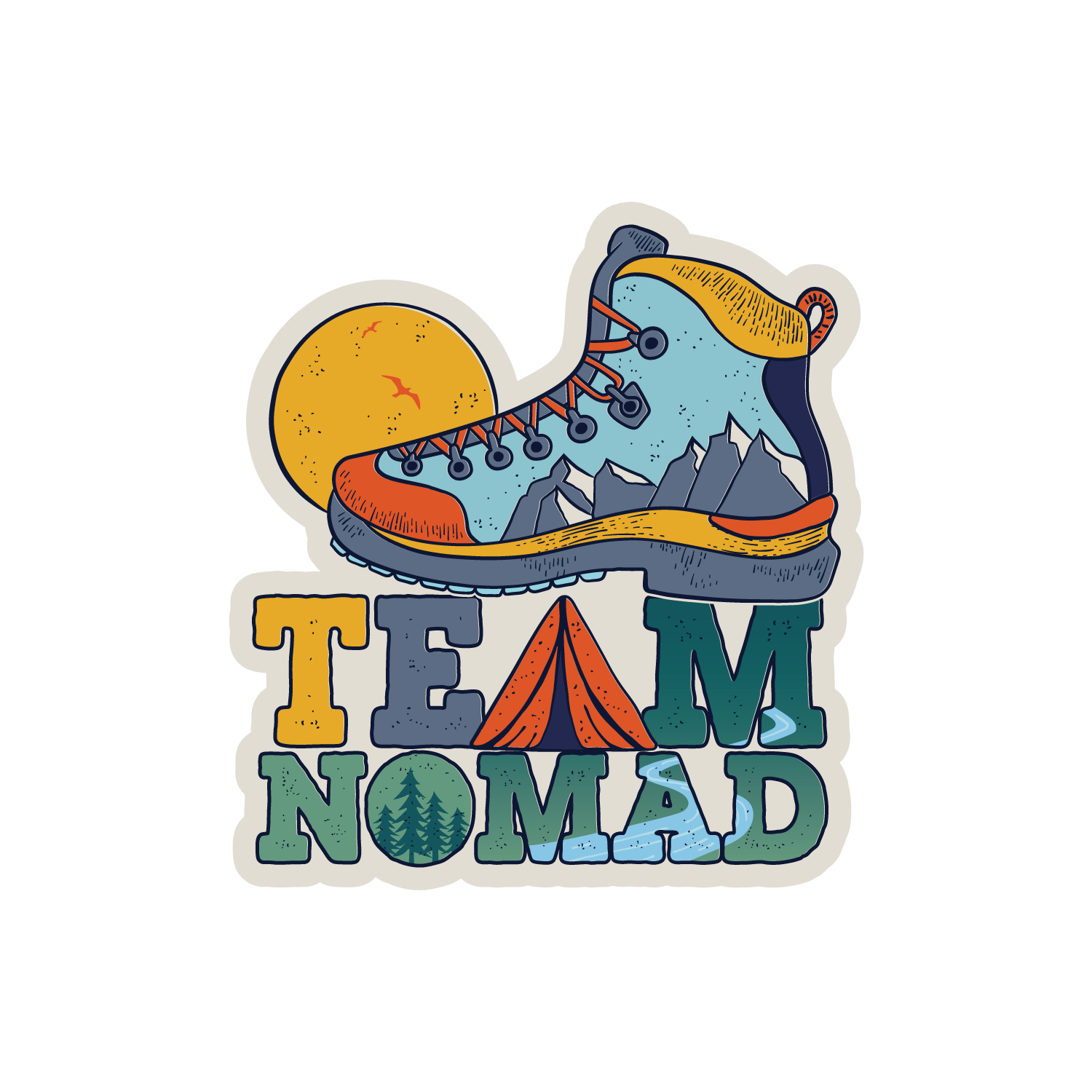 チームノマド (Camp Sayings-Team Nomad Tent)