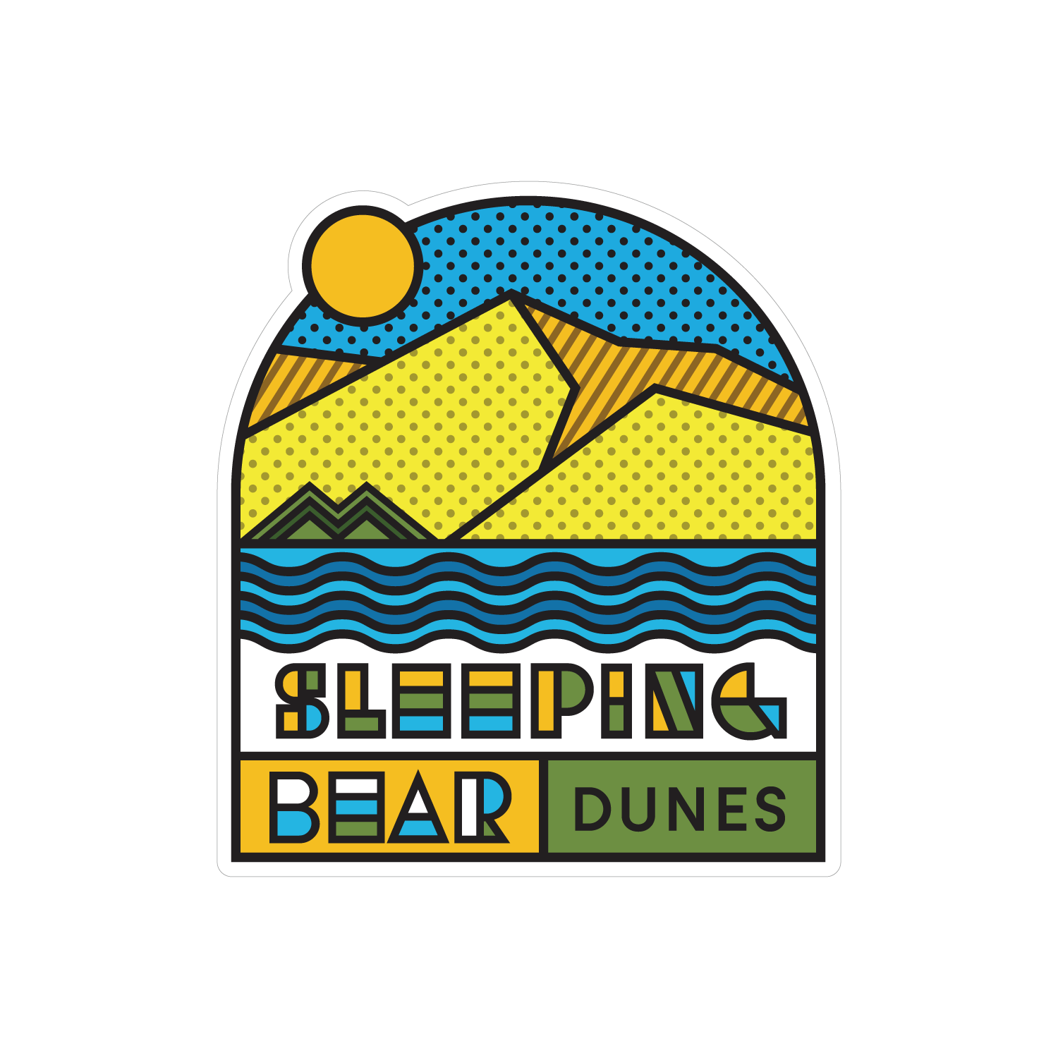 スリーピングベアーアートモード (Pop Spot-Sleeping Bear Dunes)