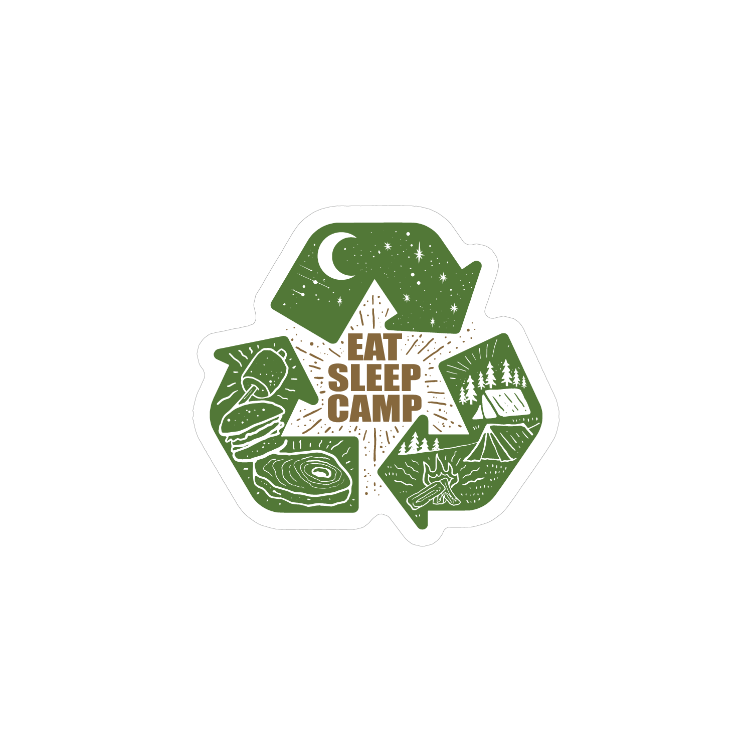 イートスリープキャンプ（Camping Vibes-Eat Sleep Camp No Mtn）